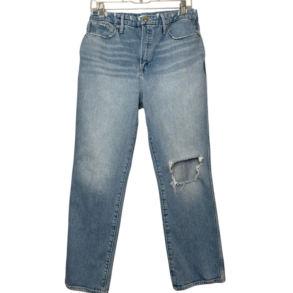 Good American Good Curve Straight Leg Jeans